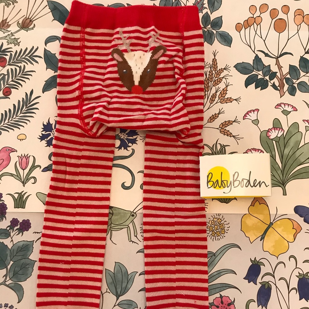 Mini Boden reindeer rear leggings